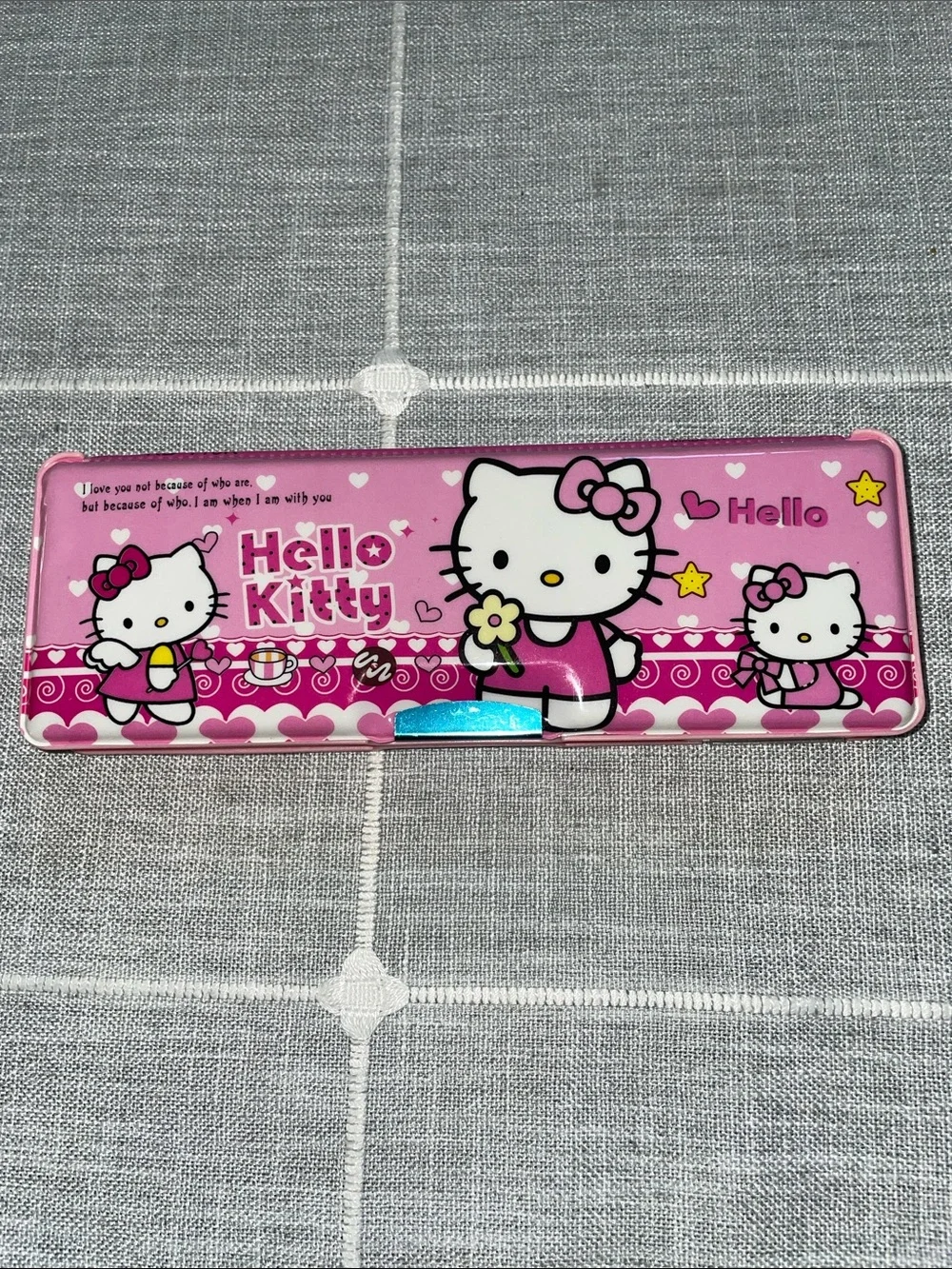 Hello Kitty Pink Pencil Case with built in sharpener